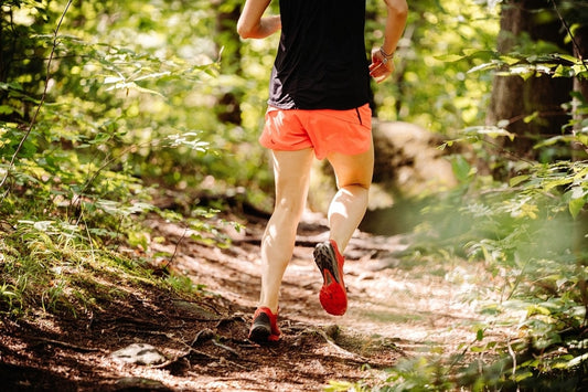 man running on a trail