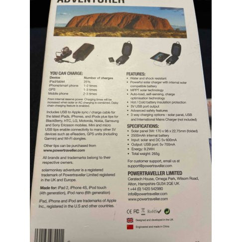 Powertraveller Solar Monkey Adventurer Charger
