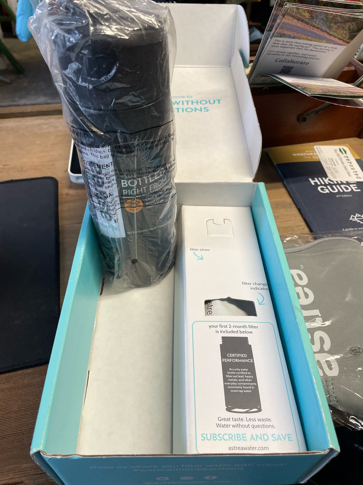 Astrea One Filtering Water Bottle