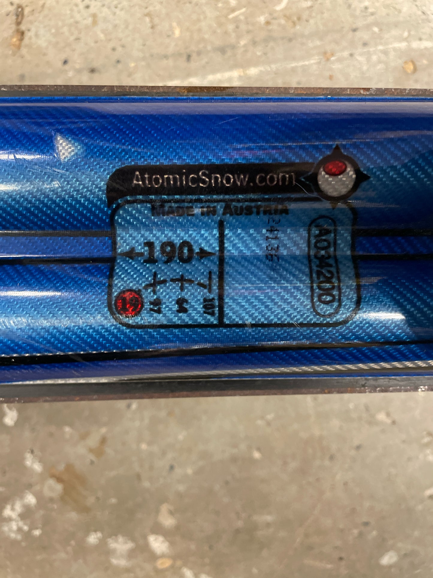 Atomic C 9-18 Skis 190cm