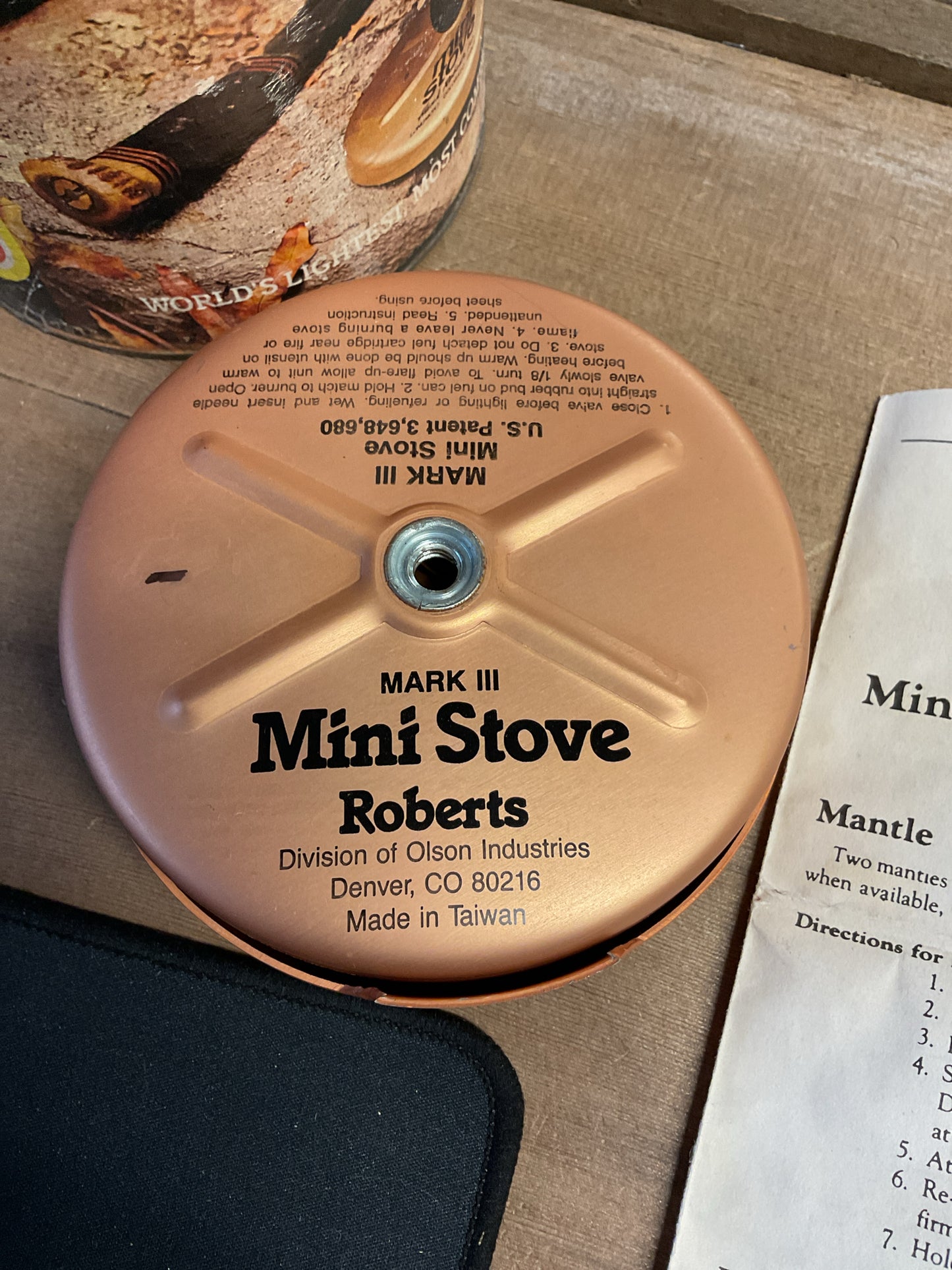 Hank Roberts Mini Mark III Backpacking Stove
