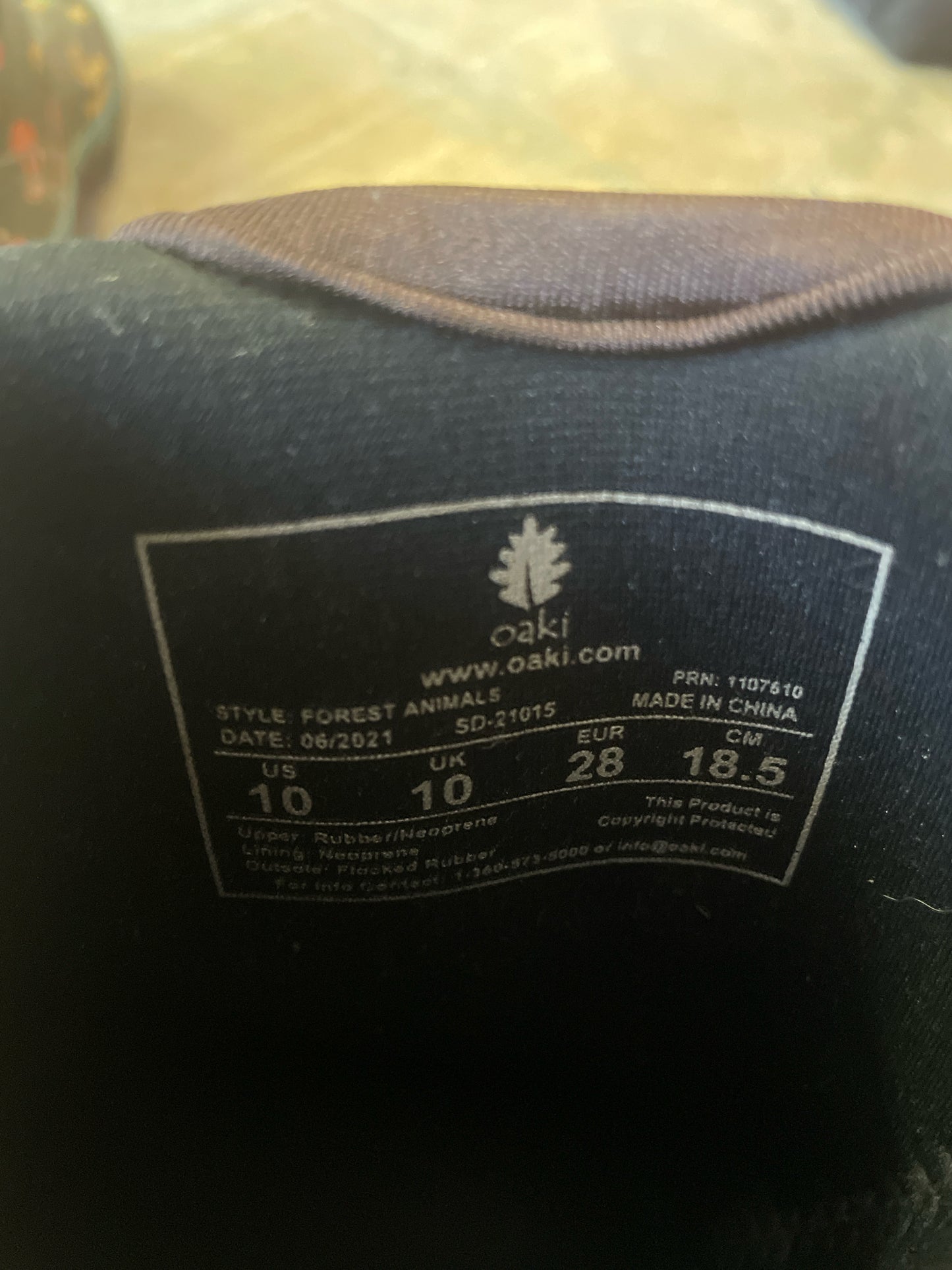 Oaki Rain/Muck Boots Girl's 10