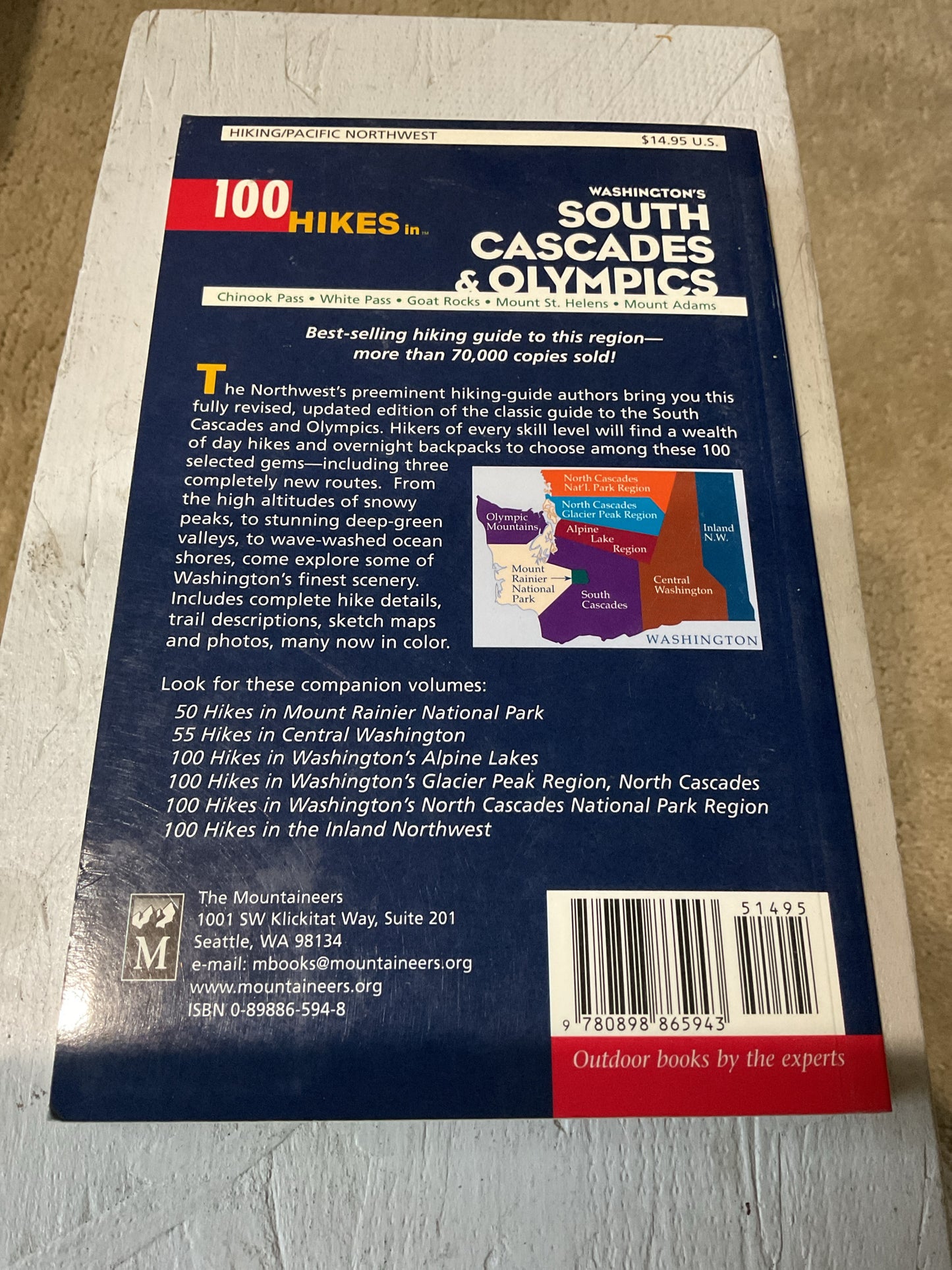 100 Hikes in Washington's South Cascades & Olympics