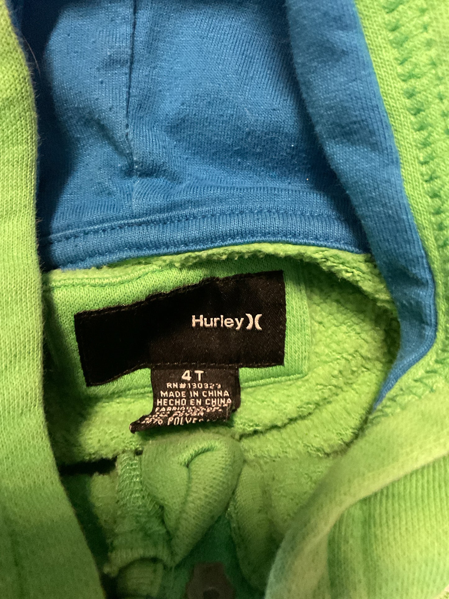 Hurley Full Zip Jacket Boy's 4