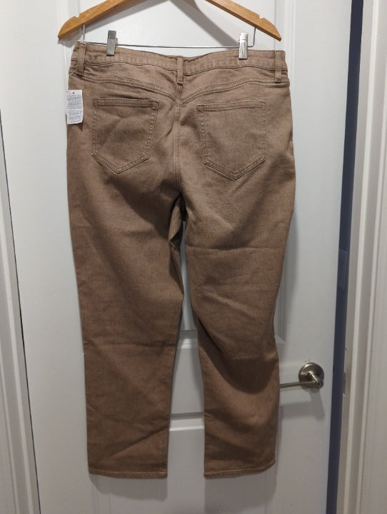 Lands End Khaki Jeans Women's 16