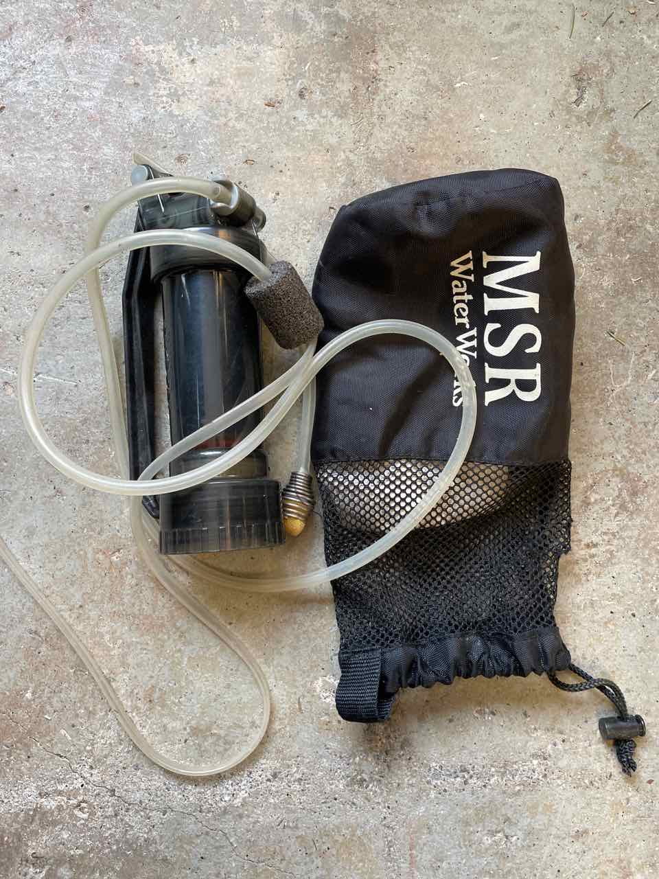MSR Waterworks Filter with Mesh Bag