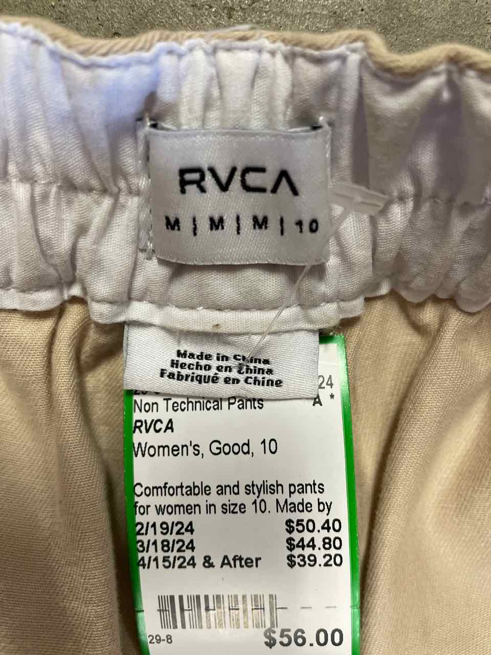RVCA Twill Pants Women's 10
